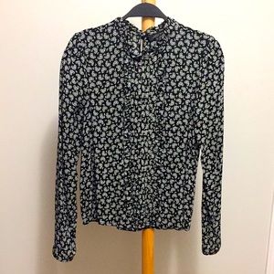 Paisley Pattern Long Sleeve Blouse